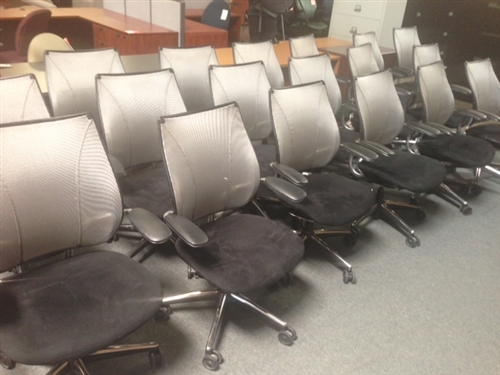 Used Humanscale Liberty Mesh back Ergonomic Chairs at the Office