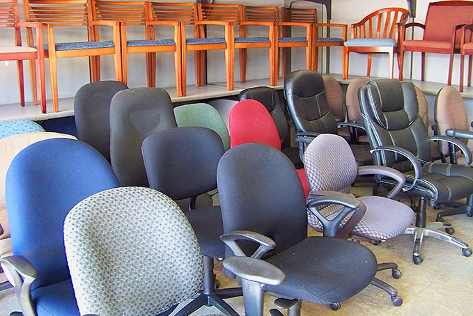 Buy used office chairs to set up an
office