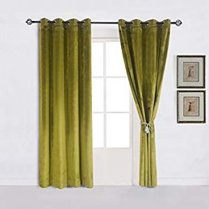 Amazon.com: Super Soft Luxury Velvet Moss Green |olive GreenSet of 2