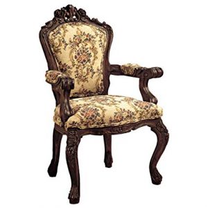 Amazon.com: Design Toscano Rocaille Carved Victorian Armchair, 41