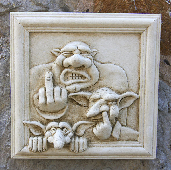 GOBLIN FAMILY WALL Plaque - Garden Wall Plaques Find Mythical