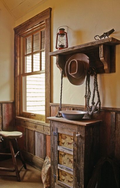 Western Home Decorating Ideas | wood paneling and window frame