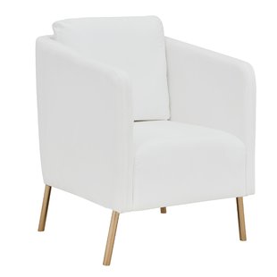 Modern Gold White Accent Chairs | AllModern