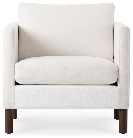 NOVA CREAMY WHITE ARMCHAIR - CONTEMPORARY - ARMCHAIRS AND ACCENT