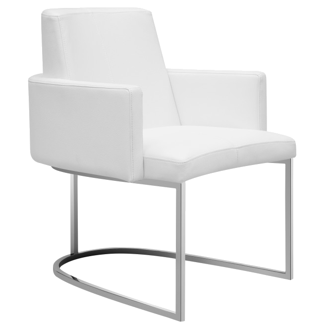 Modern Dining Chairs | Chichi White Armchair | Eurway