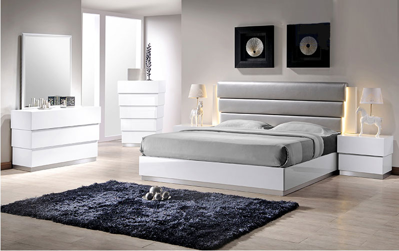 Milan-White Bedroom Set | Contemporary Bedroom