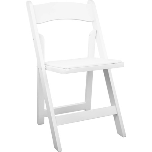 White Wood Folding Wedding Chair | Padded Wedding Chairs For Sale