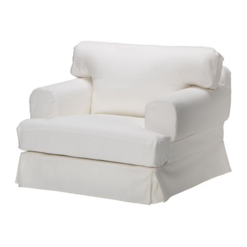 Ikea Hovasthe white comfy chair I want Width: 41 3/4