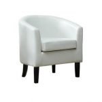 White Leather Barcelona Chair | Wayfair