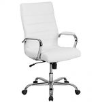 Amazon.com: Flash Furniture High Back White Leather Executive Swivel