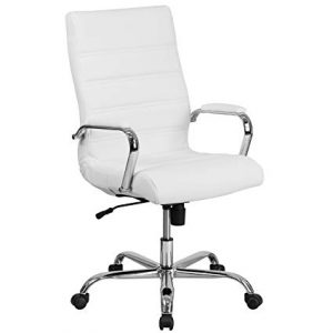 Amazon.com: Flash Furniture High Back White Leather Executive Swivel