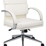 Boss B9406 Black or White Leather Office Chair