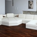 2315 Modern White Leather Sectional Sofa