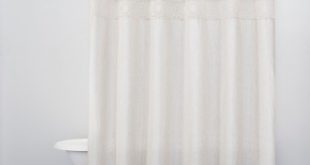 Solid Crochet With Tassels Shower Curtain White - Opalhouse™ : Target