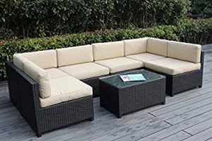 Amazon.com: Ohana Mezzo 7-Piece Outdoor Wicker Patio Furniture