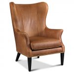 Tristen Wingback Chair - Saddle Leather | boston brownstone | Chair