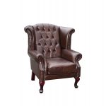 Churchill Leather Wing Back Chair