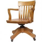 Wood Office Chair~Antique Wood Office Chair - YouTube