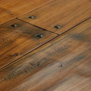 Hand-scraped hardwood flooring for a
beautiful house: