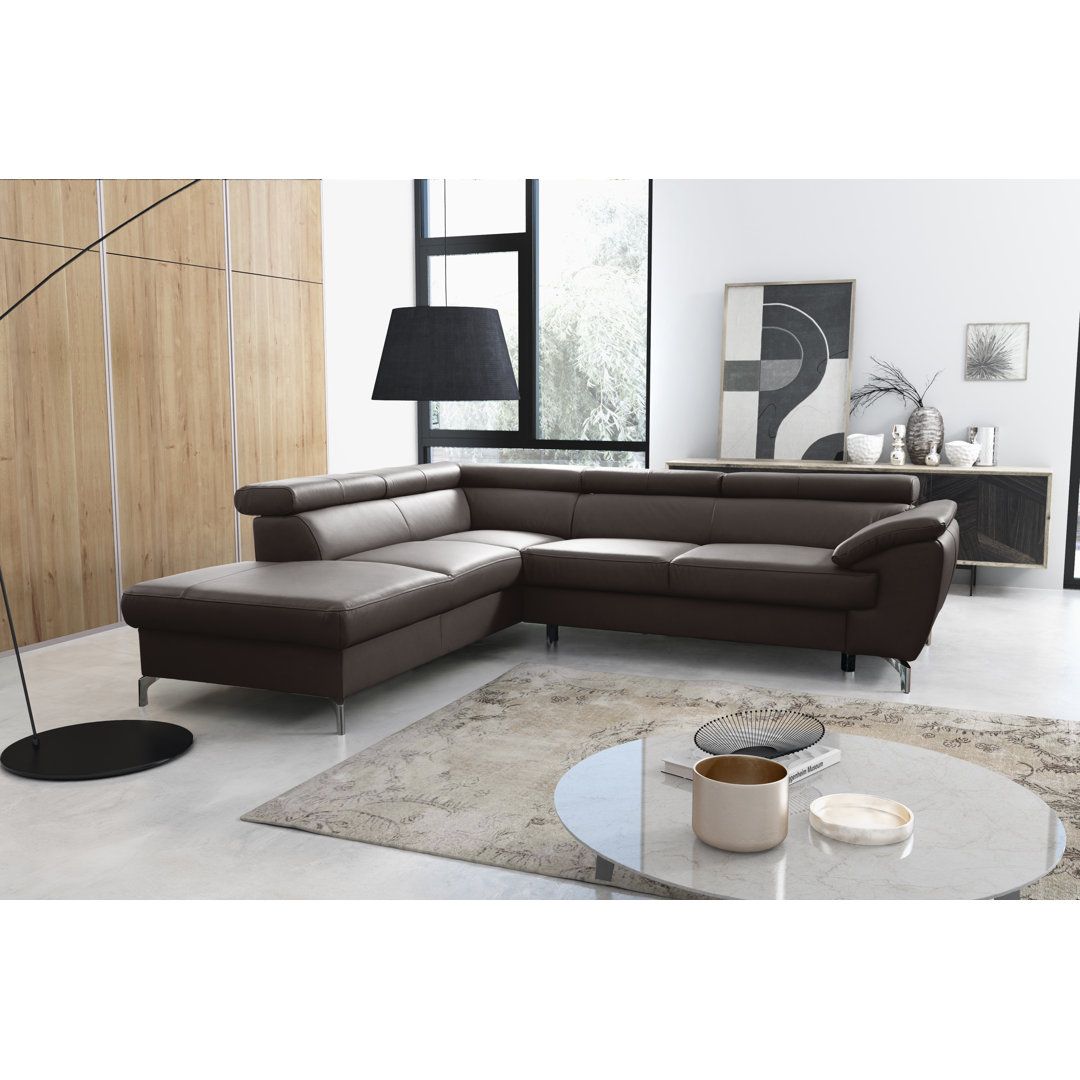 Stylish leather sectional sofa beds